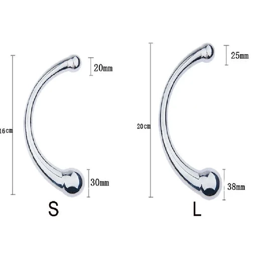 Double Stainless Anal Ended Hook Steel Elegant 5858 0528